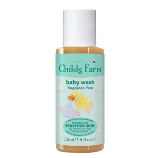 ชายด์ ฟาร์ม สบู่อาบน้ำและสระผมสำหรับทารก ปราศจากกลิ่น 50 มล. (Childs Farm Baby Wash 50ml)