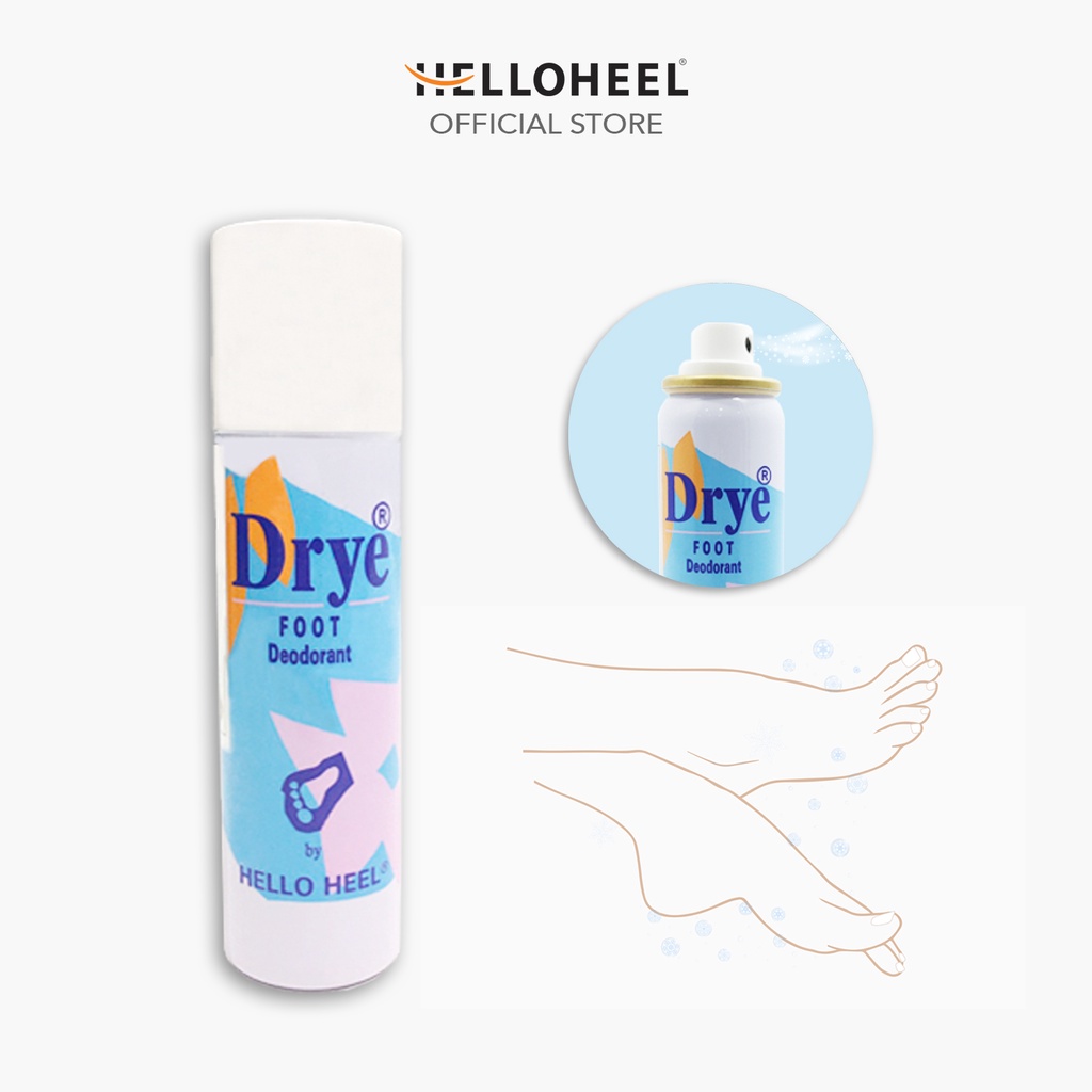 รูปภาพของHelloheel สเปรย์ช่วยลดกลิ่นอับเท้าช่วยให้เท้าสบาย และสดชื่น Drye Foot Deodorant Spray for a Fresh and Dry Walkลองเช็คราคา