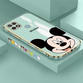 เคสโทรศัพท์ซิลิโคน TPU แบบนิ่ม ลายมิกกี้ เมาส์ กันกระแทก สําหรับ OPPO A15 A15S A7 A5S A12 A12S A9 A5 A31 A12E A53 A33 A94 A74 A92 A52 2020 5G