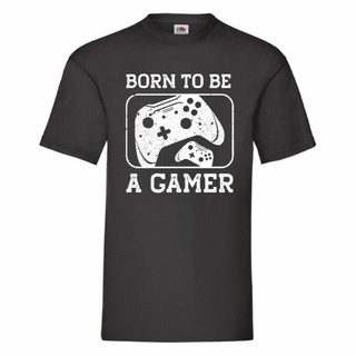 [100% Cotton] ขายดี เสื้อยืด พิมพ์ลาย Born To Be A Gamer Small-5 INdplb51CHjdcm76 สไตล์คลาสสิก