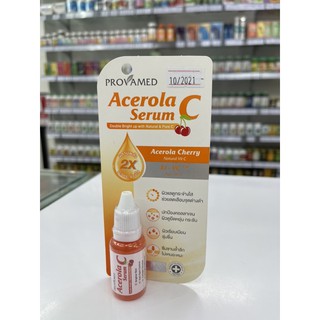 ((ซื้อProvamed1ชิ้นแถมเจลล้างมือ50ml1หลอด)) Provamed โปรวาเมด Acerola C Serum Acerola Cherry 15ml