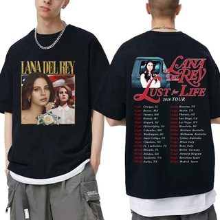 [S-5XL] เสื้อยืดแขนสั้นลําลอง พิมพ์ลาย Lana Del Rey โอเวอร์ไซซ์ สไตล์ฮิปฮอป สตรีท แฟชั่นสําหรับผู้ชาย และผู้หญิง