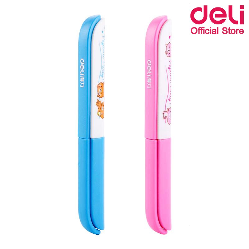 deli-6000a-portable-scissors-กรรไกรพกพาแฟนซี-ลายการ์ตูนสุดน่ารัก-ขนาด-12cm-คละสี-1-ชิ้น-กรรไกร-กรรไกรแฟนซี-กรรไกรพกพา