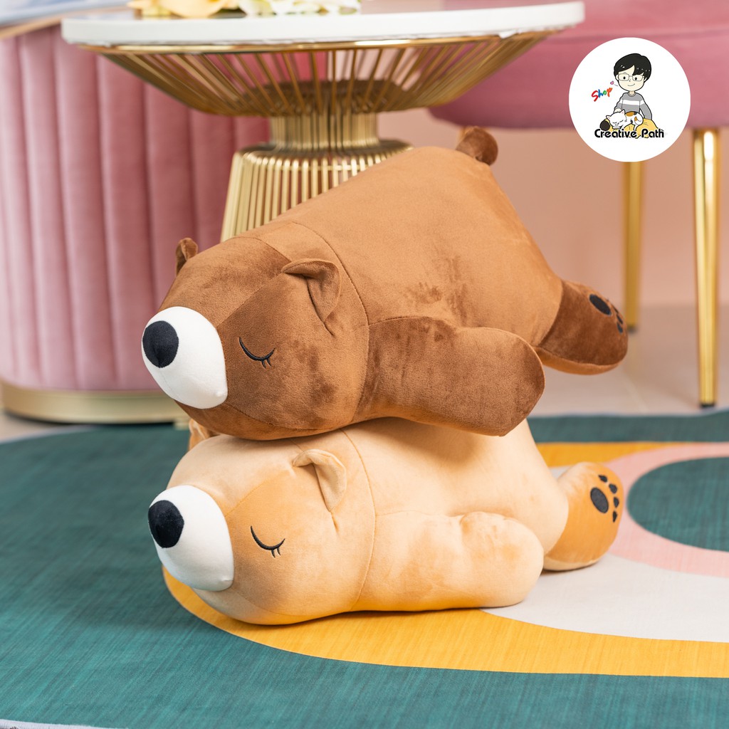 ภาพหน้าปกสินค้าของแท้  ส่งได้ทันที  ตุ๊กตาหมีขี้เซา หมีขี้เซา ตุ๊กตา ตุ๊กตานุ่มนิ่ม งานปัก เกรดพรีเมียม ขนาด 60 ซม. Doll Toy จากร้าน creative_path บน Shopee