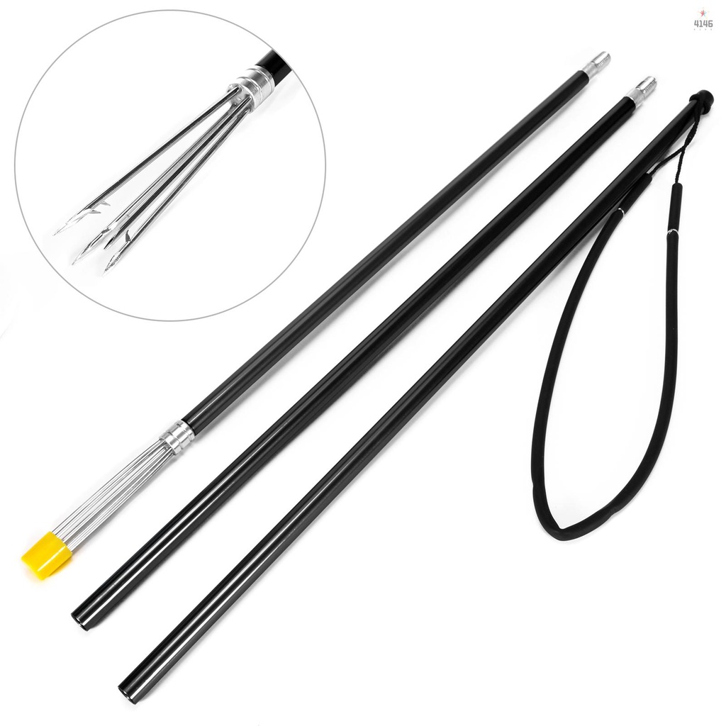 Mysports 3Piece Fishing Harpoon Aluminum Alloy Fishing Gaff Hook