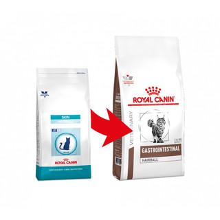 Royal Canin Gastrointestinal Hairball ขนาด 2 kg. อาหารแมวโต บำรุงผิวและป้องกันการเกิดก้อนขน