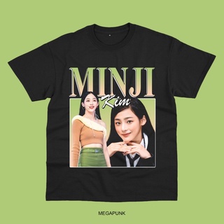 🎃 เสื้อยืดผ้าฝ้าย Minji NEWJEANS HOMAGE TEE