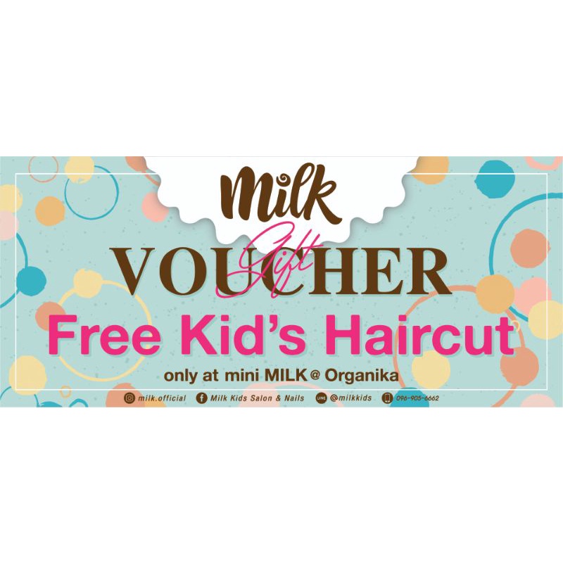 รูปภาพของVouchers ตัดผม x2 และเข้าเล่น x2 ร้าน Mini Milk และ Organika Cafe and Playลองเช็คราคา