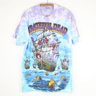 1993 เสื้อยืด ลาย Grateful Dead Ship Of Fools 3D สีฟ้า ไซซ์ XS-4XL