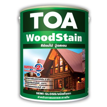 ส่งทันที-toa-woodstain-ย้อมไม้วู๊ดสเตน-ชนิดกึ่งเงา-ขนาดลิตร