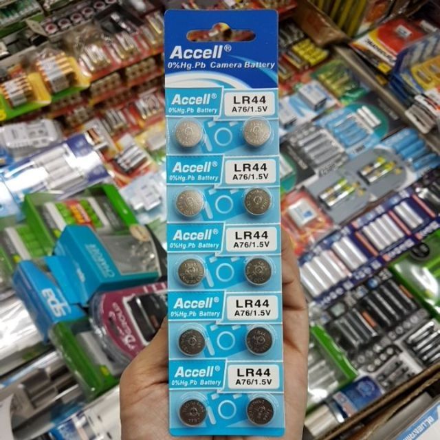 ถ่านกระดุม Accell LR44 1.5V แพค10ก้อน | Shopee Thailand