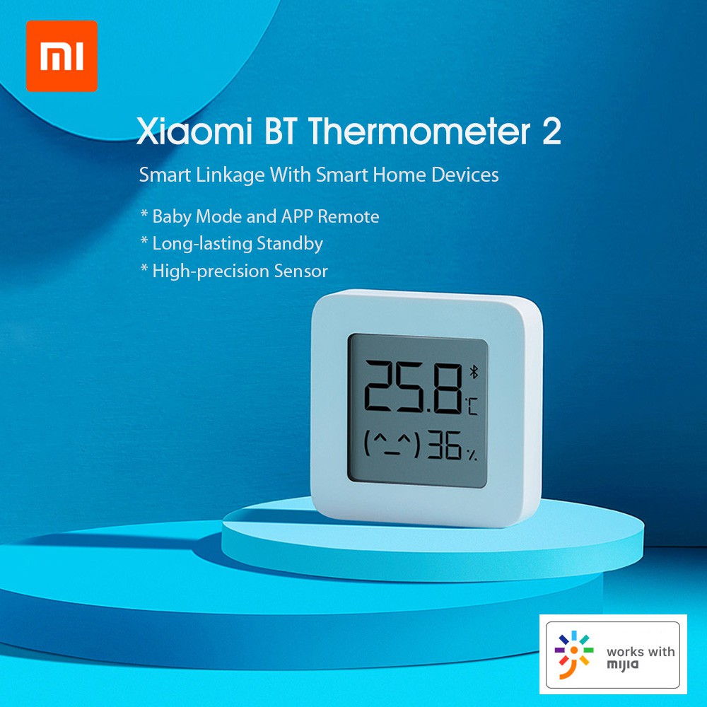 ภาพหน้าปกสินค้าXiaomi Bluetooth Thermometer 2 เครื่องวัดอุณหภูมิและความชื้น Mijia Square Temperature and Humidity Sensor ทรงสี่เหลี่ยม จากร้าน minismile888 บน Shopee