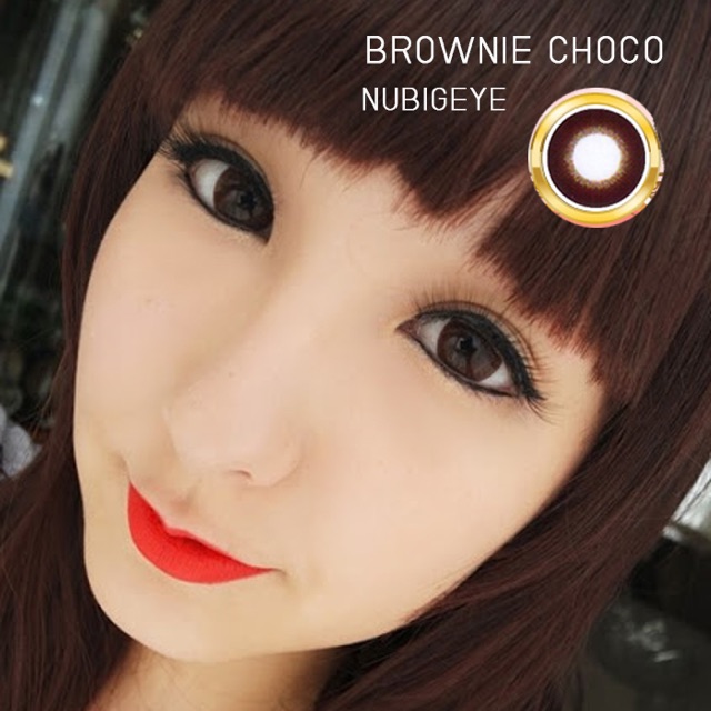 คอนแทคเลนส์-ขนาดบิ๊กอาย-choco-brownie-dueba