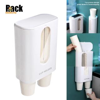 BH☆ Cup Dispenser Disposable Paper Cup Rack Holder Pull-Type Wall Mounted for Home Office