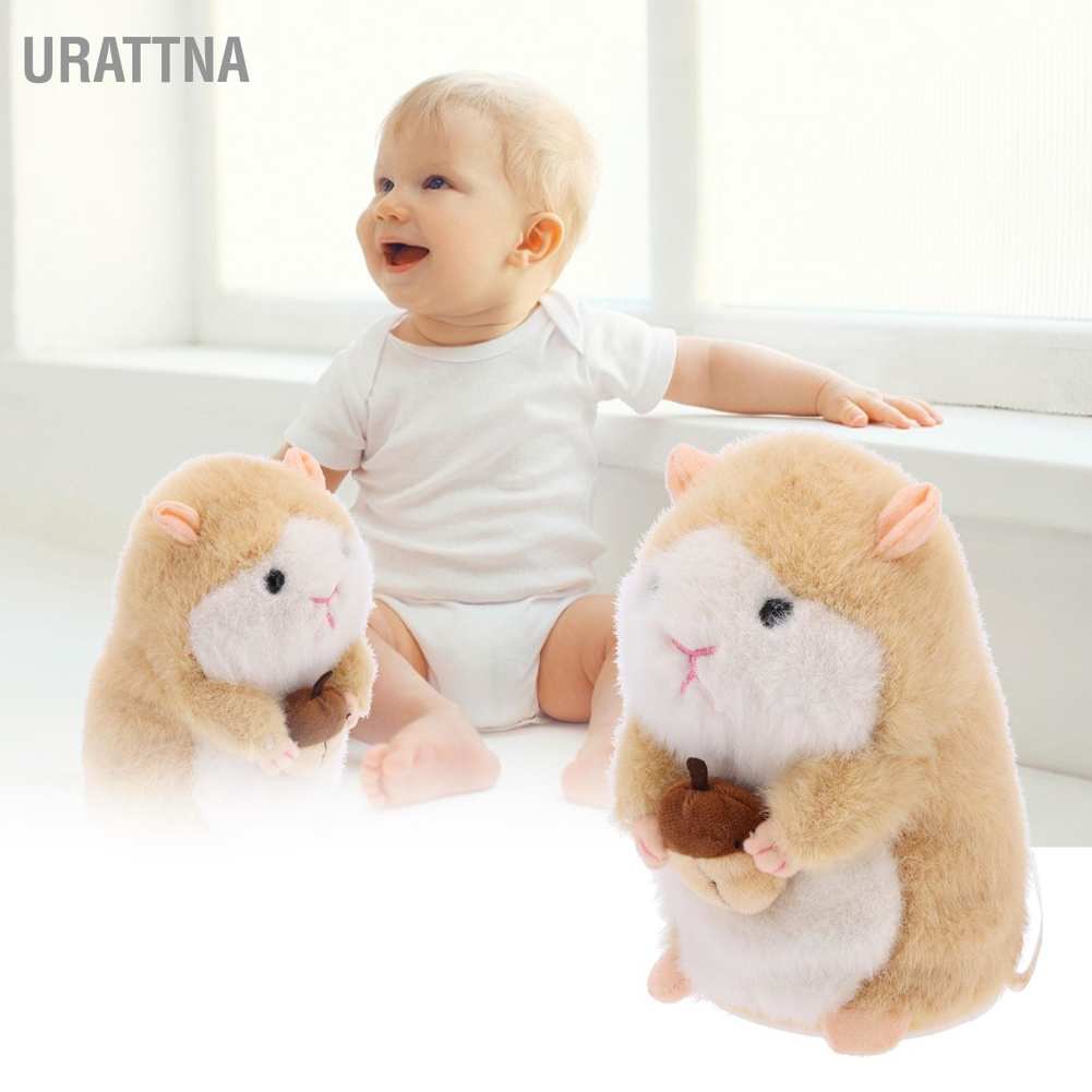 urattna-ตุ๊กตาหนูแฮมสเตอร์-ของเล่นหนูแฮมสเตอร์พูดได้-พูดตามได้-ของเล่นเสริมการเรียนรู้-สําหรับเด็ก