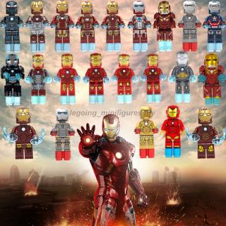 ของเล่นตัวต่อฟิกเกอร์ Iron Man Mark 85 Tony Stark Hulk Endgame ขนาดเล็ก สําหรับเด็ก