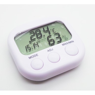 เครื่องวัดความชื้น-เครื่องวัดอุณหภูมิ-digital-lcd-thermometer-humidity-temperature-hygrometer-clock-white