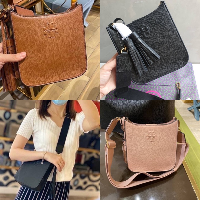 ของแท้100%พร้อมส่ง Tory Burch 84774 Thea Mini Web Shoulder Bag