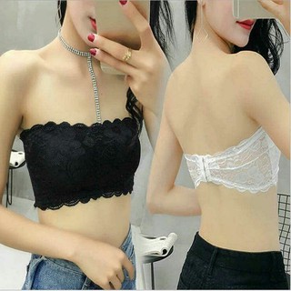 V002 พร้อมส่ง🔥เกาะอกลูกไม้ ตะข้อหลัง3ระดับ งานพรีเมี่ยม ผ้านิ่มไม่คัน
