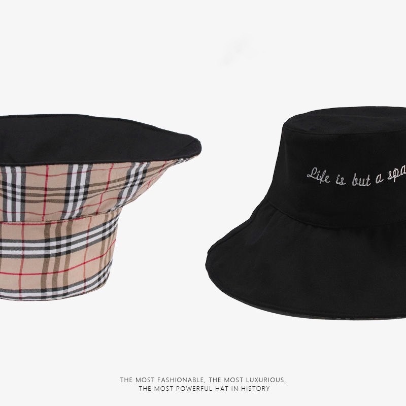 หมวกผ้า-หมวกbucket-ปีกกว้างกันแดดได้ดี-มีเชือกรัดคางพร้อมส่งจากไทย-d029