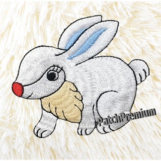 กระต่ายขาว - ตัวรีด (Size M) ตัวรีดติดเสื้อ