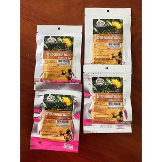 ชาชงดอกคำฝอย Safflower Tea หนัก 25 กรัม บรรจุ 10 ซองชา