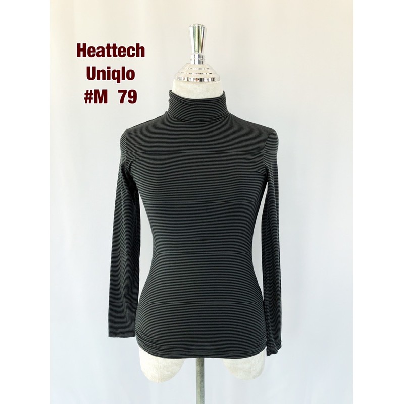 เสื้อคอเต่า-heattech-uniqlo-m-เสื้อคอเต่าฮีทเทคลายทาง