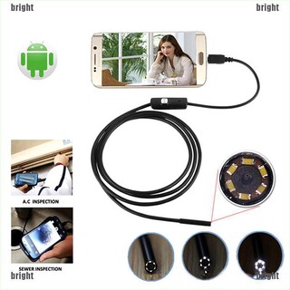 Brith กล้องส่องทางไกล 7 มม. 1-10 ม. micro usb endoscope + hd andriod pc endoscope monitoring