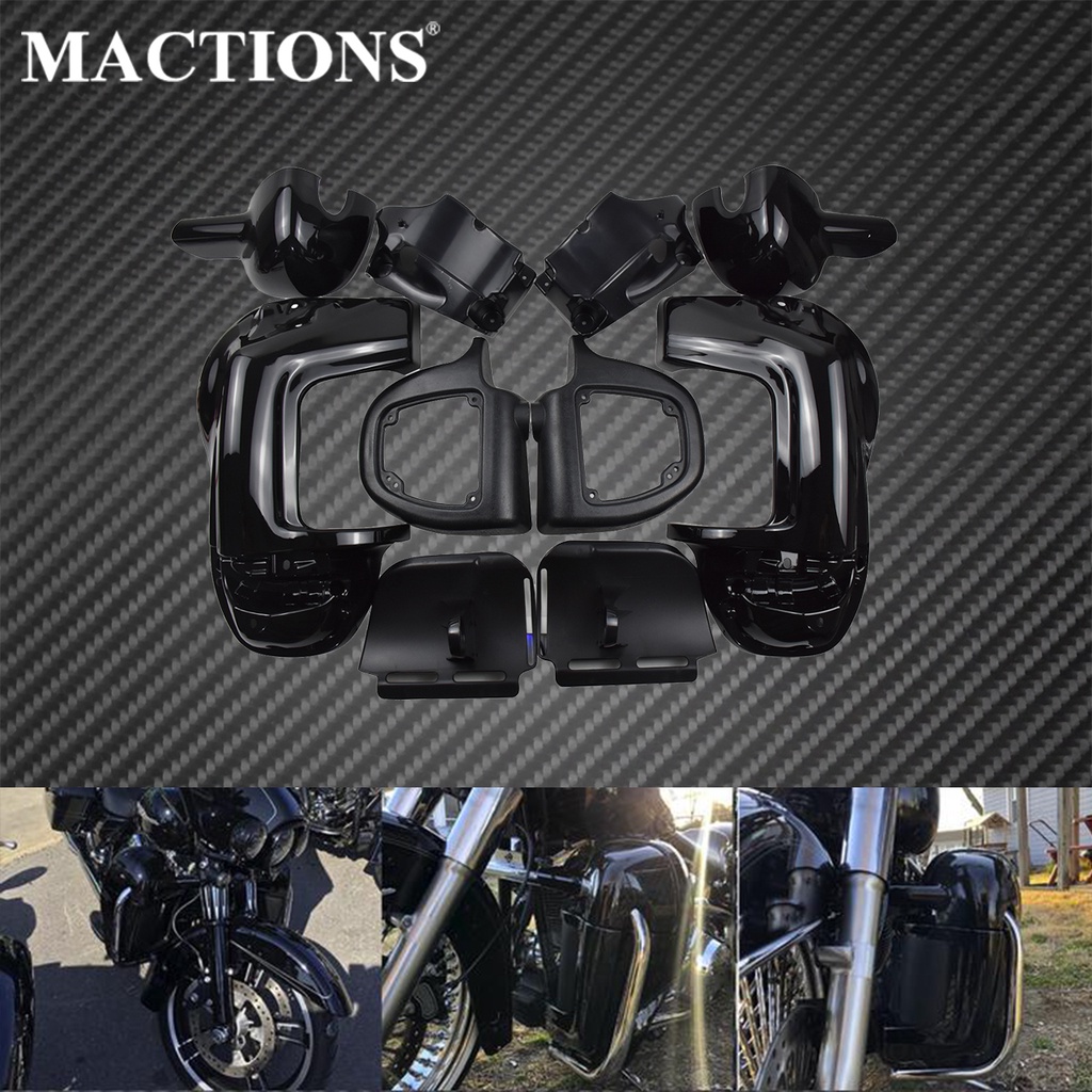HOGWORKZ | Harley Davidson Road Glide Vivid Black Lower Vented Fairings