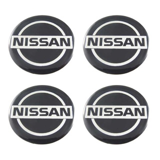 สติกเกอร์ติดดุมล้อ Nissan ขนาด 50mm. 1 ชุดมี 4 ชิ้น
