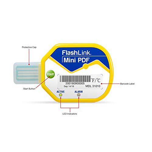 บันทึกอุณหภูมิระหว่างขนส่ง รุ่น 31010 Delta Trak FlashLink Mini PDF In ...