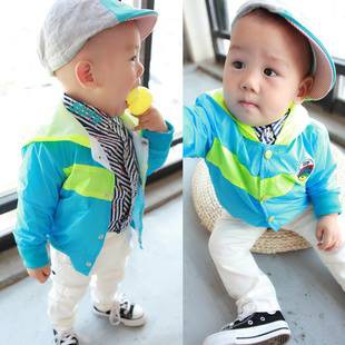 พร้อมส่ง-เสื้อเด็กน่ารัก-babycity-แจ็คเก็ตสีฟ้า