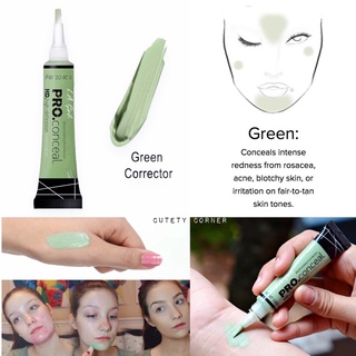 ภาพขนาดย่อของภาพหน้าปกสินค้าL.A. Girl Pro Conceal HD.high Definition Concealer - GC992 Green Corrector คอร์เรคเตอร์สีเขียว จากร้าน cutetycorner บน Shopee ภาพที่ 1