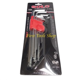 SOLO ประแจตัวแอล ประแจหกเหลี่ยม กุญแจหกเหลี่ยม หัวบอล ประแจท๊อกซ์ HEXAGON KEY WRENCH SET