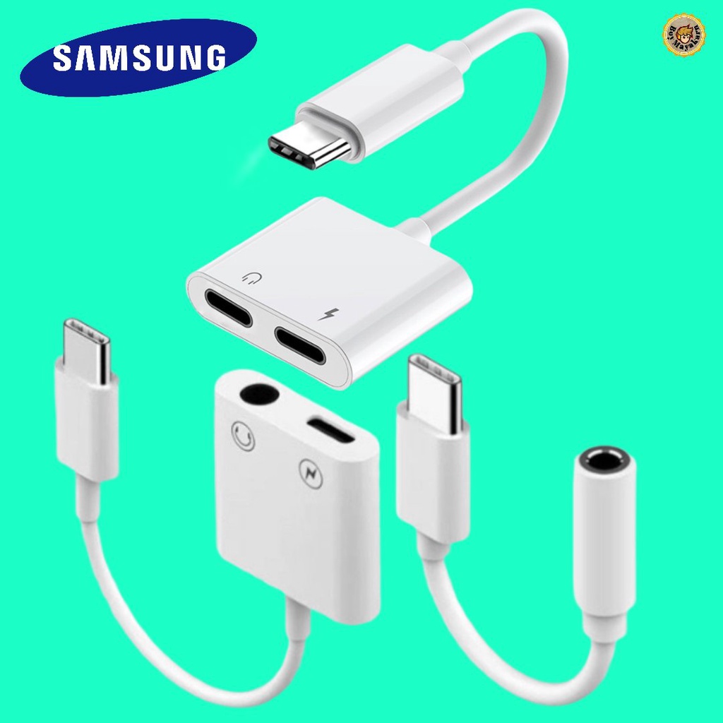 สายแปลง-type-c-samsung-อแดปเตอร์-หางหนู-type-c-สายต่อเป็น-aux-3-5-amp-type-c-ชาร์จพร้อมสมอลทอล์ค-พร้อมกัน-typre-c-to-aux-3