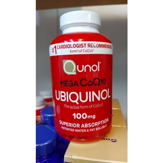 Qunol Mega CoQ10 Ubiquinol 100 mg 120 Softgels