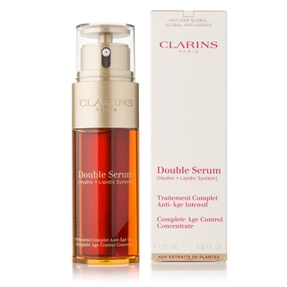 CLARINS Double Serum Age Control Concentrate ขนาด 50ml. เซรั่มลดเลือนริ้วรอยเข้มข้น