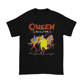 เสื้อยืดคอกลมทุกแบบเสื้อยืด Queen King Of Magic สําหรับผู้ชาย | เสื้อเชิ้ตพิมพ์ลาย Music QueenS-4XL