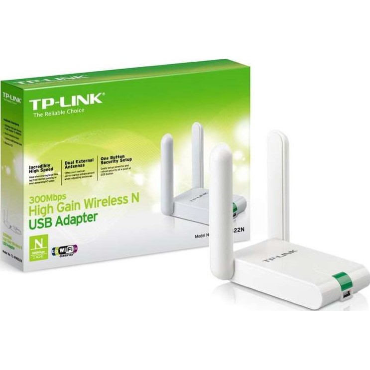 tp-linktl-wn822nอุปกรณ์รับสัญญาณwi-fi-300mbpshighgainwirelessusbadapter-ประกันlifetimeสำหรับคนเล่นเกมส์videostreaming