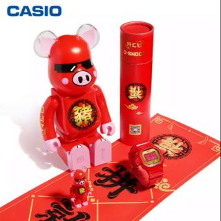 ACU x Be@rbrick x DW-5600CX-4PRPZ for Chinese New Year 2019 (ได้หมี 2 ตัว | ขนาดใหญ่ 280 mm และขนาดเล็ก 70 mm)