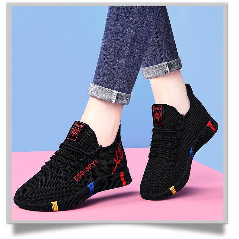 รองเท้าผ้าใบแฟชั่น-รุ่นใหม่ปี2019-ของผู้หญิงเพื่อสุขภาพเก๋ๆ-a070-สีม่วง-แดง-เทา