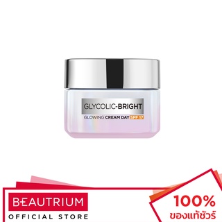 LORÉAL PARIS Glycolic-Bright Glowing Cream Day SPF17 ผลิตภัณฑ์บำรุงผิวหน้า 15ml