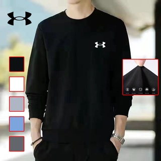 เสื้อแจ็กเก็ตกันหนาวลําลอง แขนยาว คอกลม ทรงหลวม ระบายอากาศได้ดี สีพื้น แบบเรียบง่าย สําหรับผู้ชาย และผู้หญิง