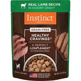 อาหารเปียกสุนัข Instinct Healthy Cravings สูตร Real Lamb เนื้อแกะ ขนาด 85 g