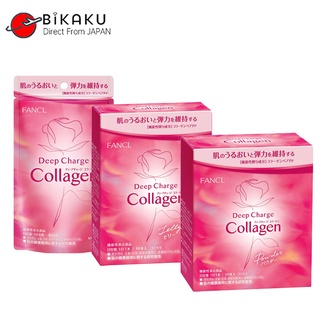 🇯🇵【Direct from Japan】Fancl NEW COLLAGEN FANCL DEEP CHARGE COLLAGEN Tablet/Powder/Jelly(Apple Flavour）30 days&amp;90 days /  อาหารเสริม  / อาหารสุขภาพ / อาหารเพื่อสุขภาพ / ผลิตภัณฑ์เสริมอาหาร