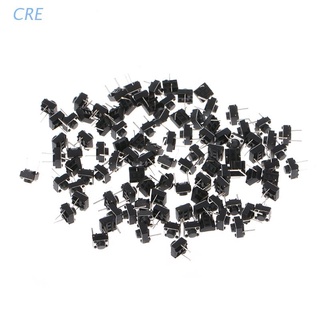 CRE  100 Pcs 6x6x5mm 2 Pin Micro Momentary Push Button Tactile Switch