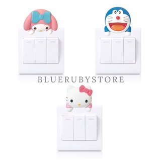 ตุ๊กตาเกาะสวิทช์ไฟ เกาะปลั๊กไฟ คิตตี้ เมโลดี้ โดนเรม่อน ของแต่งบ้านซานริโอ้ Kitty Melody Doraemon | Bluerubystore