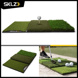 SKLZ Pure Practice Mat พรมซ้อมไดร์ฟกอล์ฟ หญ้ากอล์ฟจำลอง 3 พื้นผิว ปักทีได้ พื้นหญ้าเสมือนจริง อุปกรณ์ฝึกซ้อมกอล์ฟ กอล์ฟ