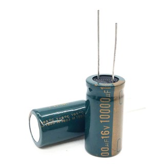 C Capacitor Electrolyte 10000uF 16V ตัวเก็บประจุ อิเล็กโทรไลต์ คาปาซิเตอร์