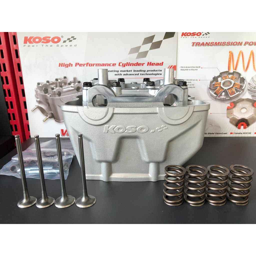ชุดฝาสูบเซรามิค KOSO Super Cylinder head วาล์ว 25/22 Kits CBR150R (All ...